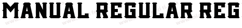 Manual Regular Regul字体转换